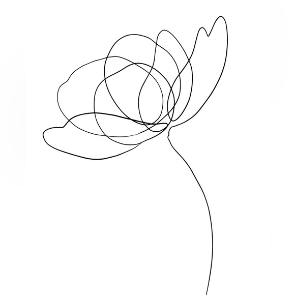 ✨NEW✨Original 8x10 Illustration Minimalist Flower Art Print Un… - Picture 3 of 3